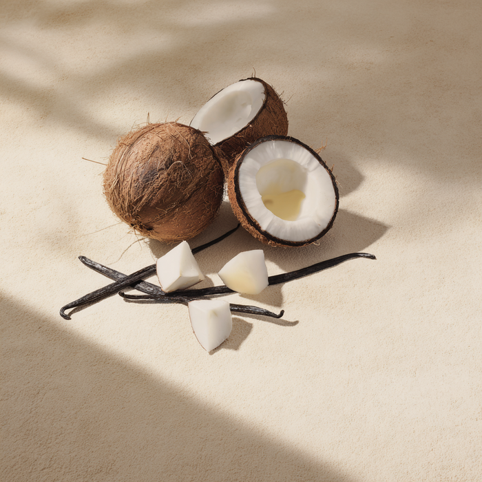 Gamme Coco Vanille, parfum gourmand à la noix de coco et vanille